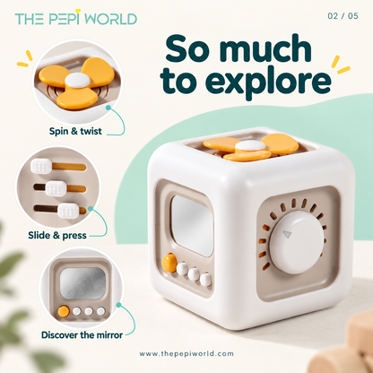 Hexagonal Montessori Busy Ball Cube Toy
