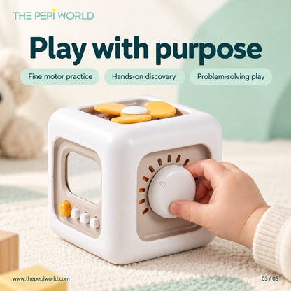 Hexagonal Montessori Busy Ball Cube Toy